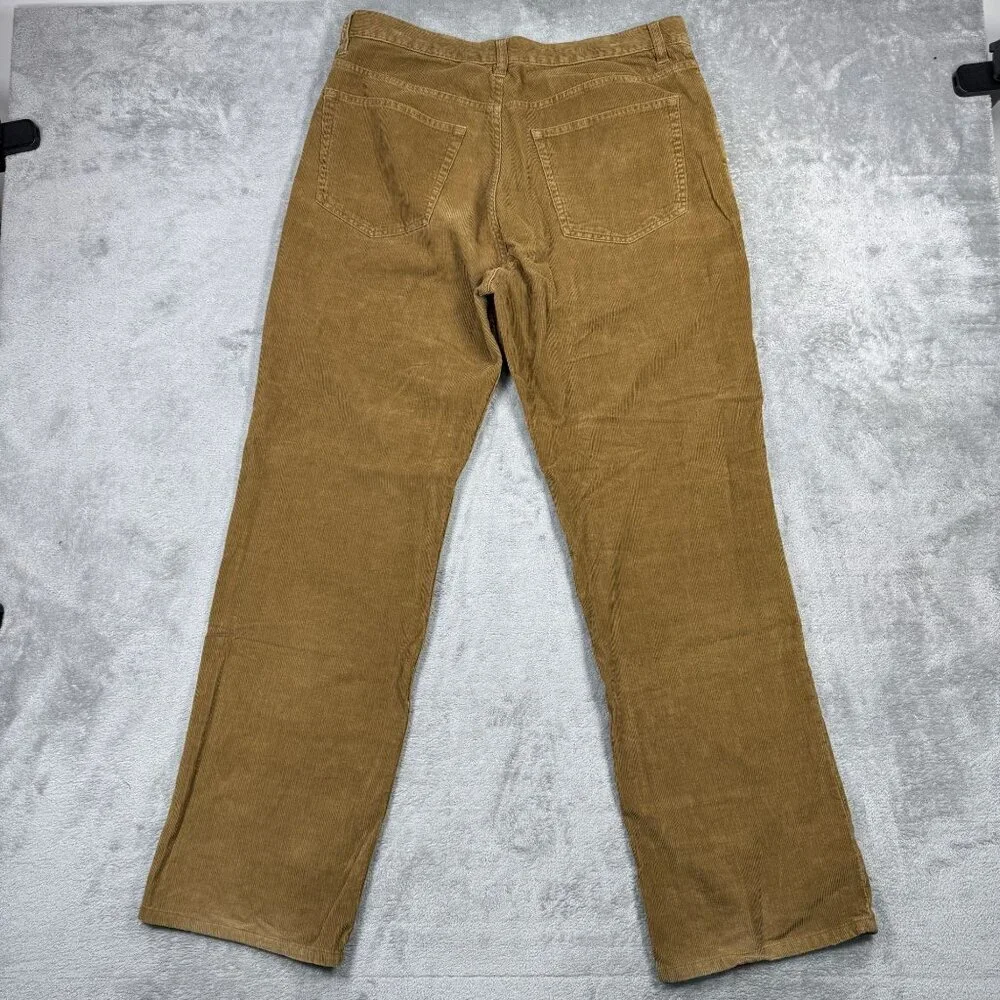 J Crew Mens Corduroy Pants Straight Leg Business Casual Preppy Grandpa Brown